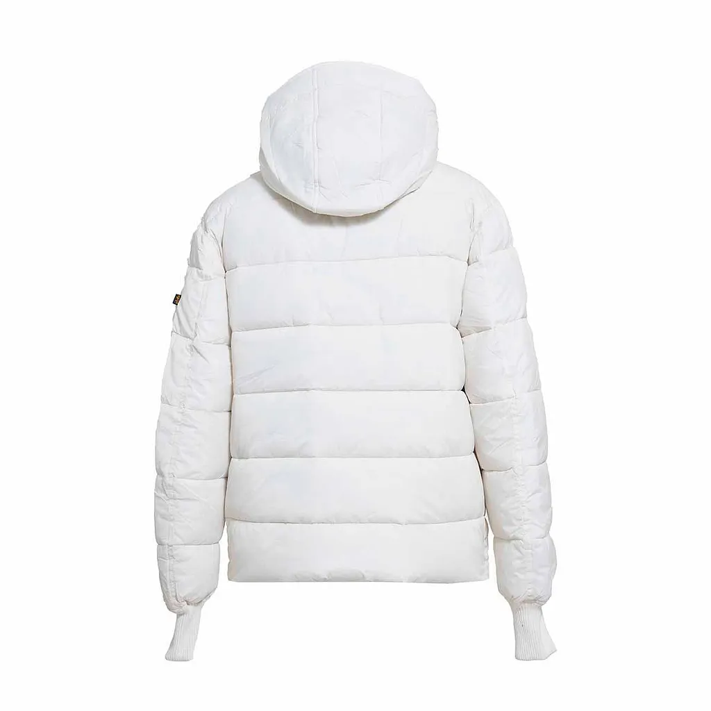Alpha Industries Logo-Patch Hooded Padded Jacket