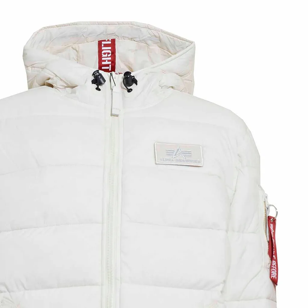 Alpha Industries Logo-Patch Hooded Padded Jacket