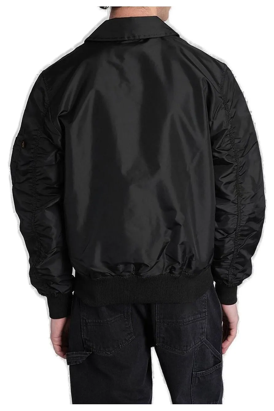 Alpha Industries Logo-Patch Bomber Jacket