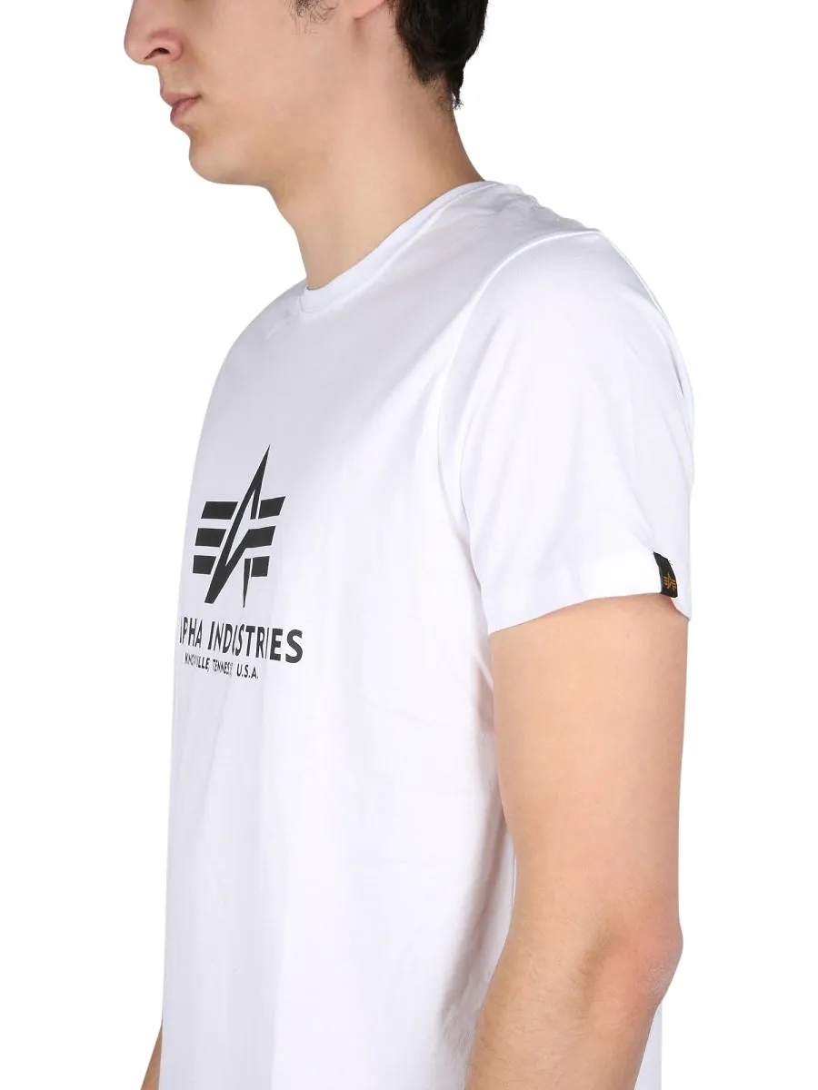 Alpha Industries Logo Print Crewneck T-Shirt