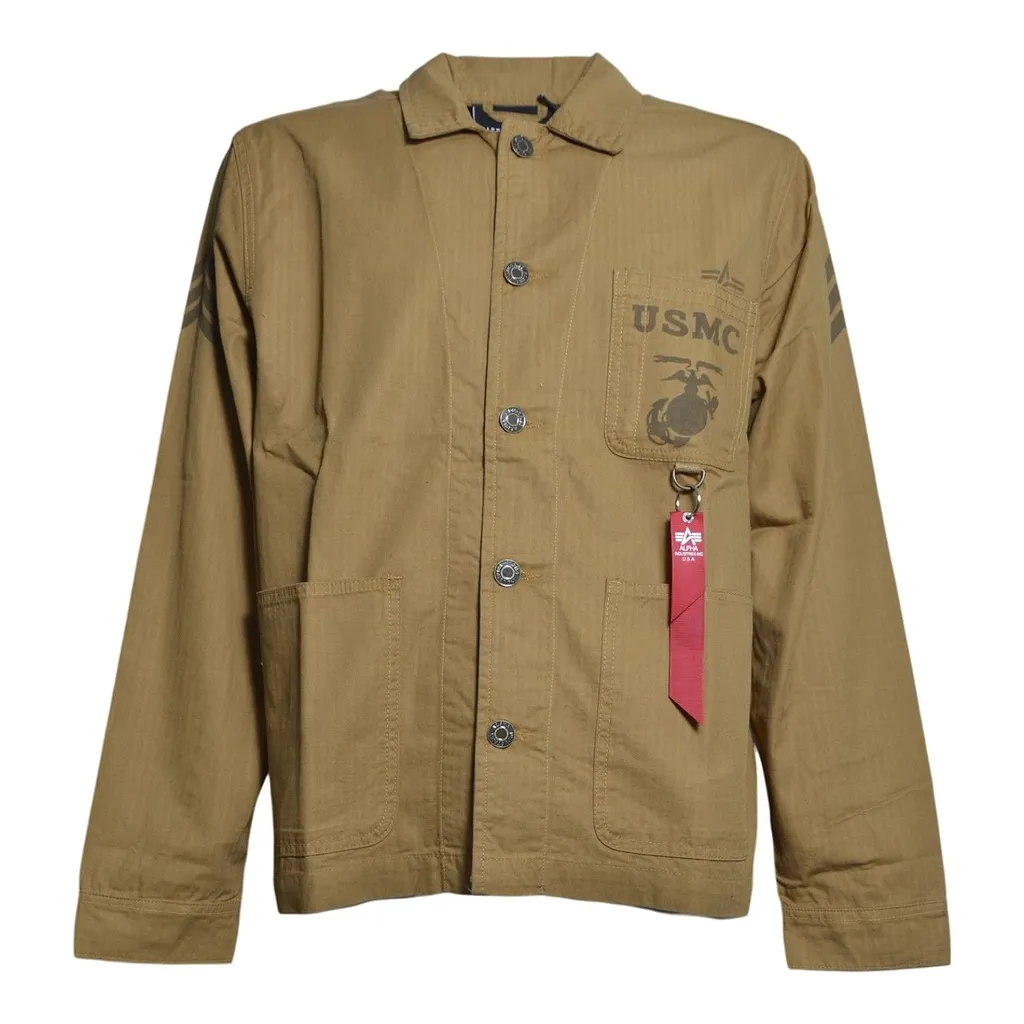 Alpha Industries Long Sleeve Buttoned Jacket