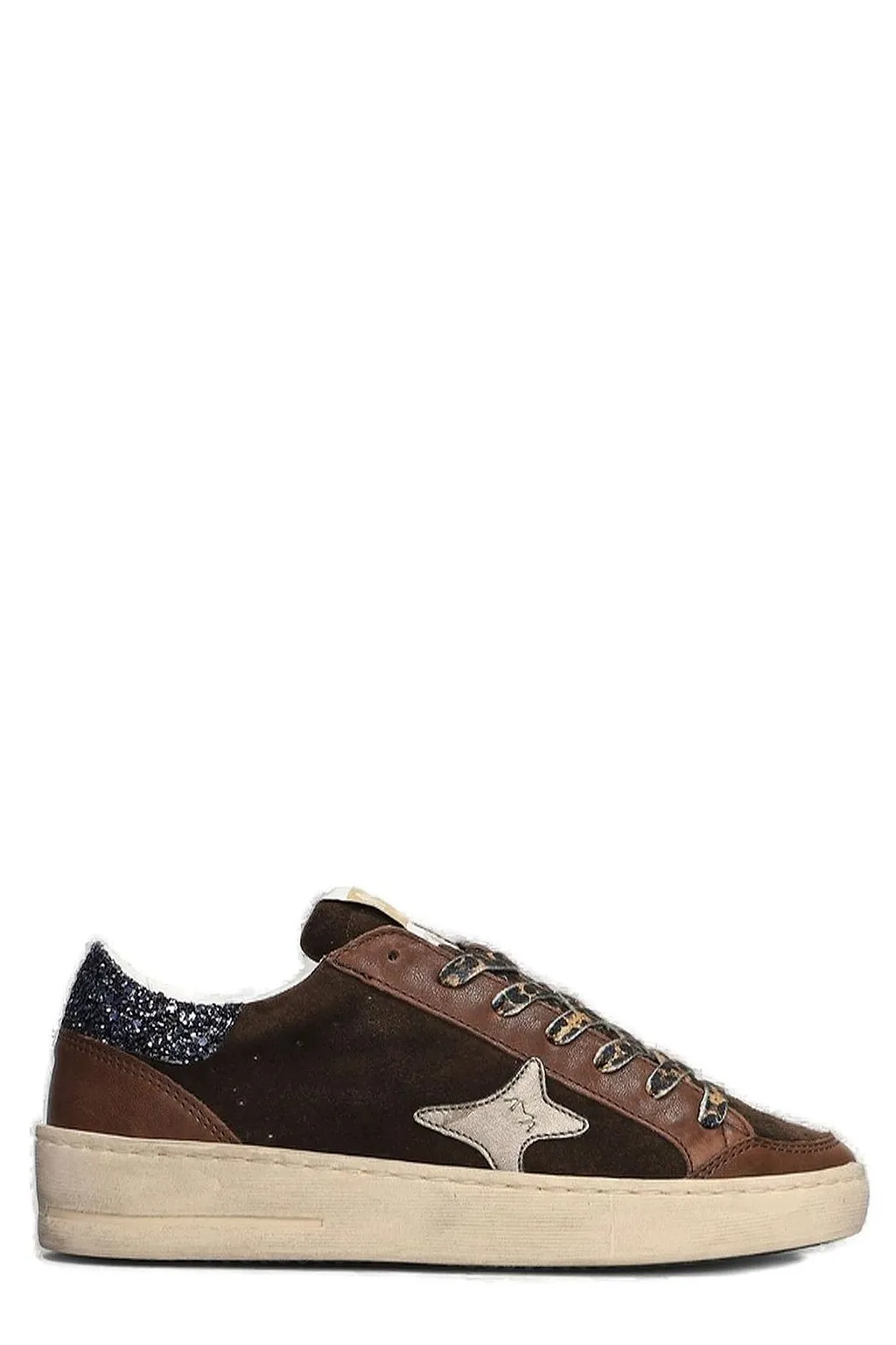 Ama Brand Embellished Lace-Up Sneakers