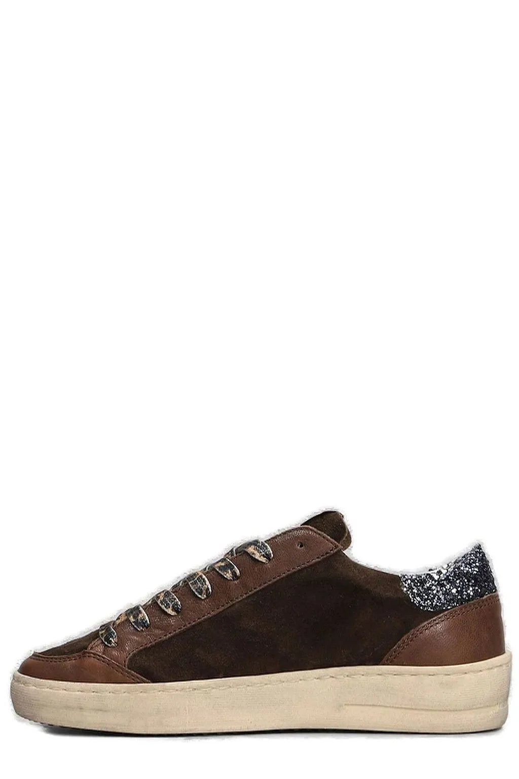 Ama Brand Embellished Lace-Up Sneakers