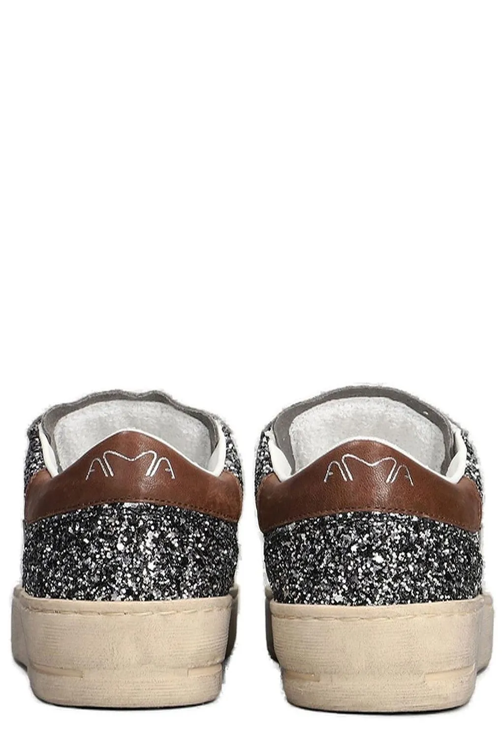 Ama Brand Embellished Lace-Up Sneakers