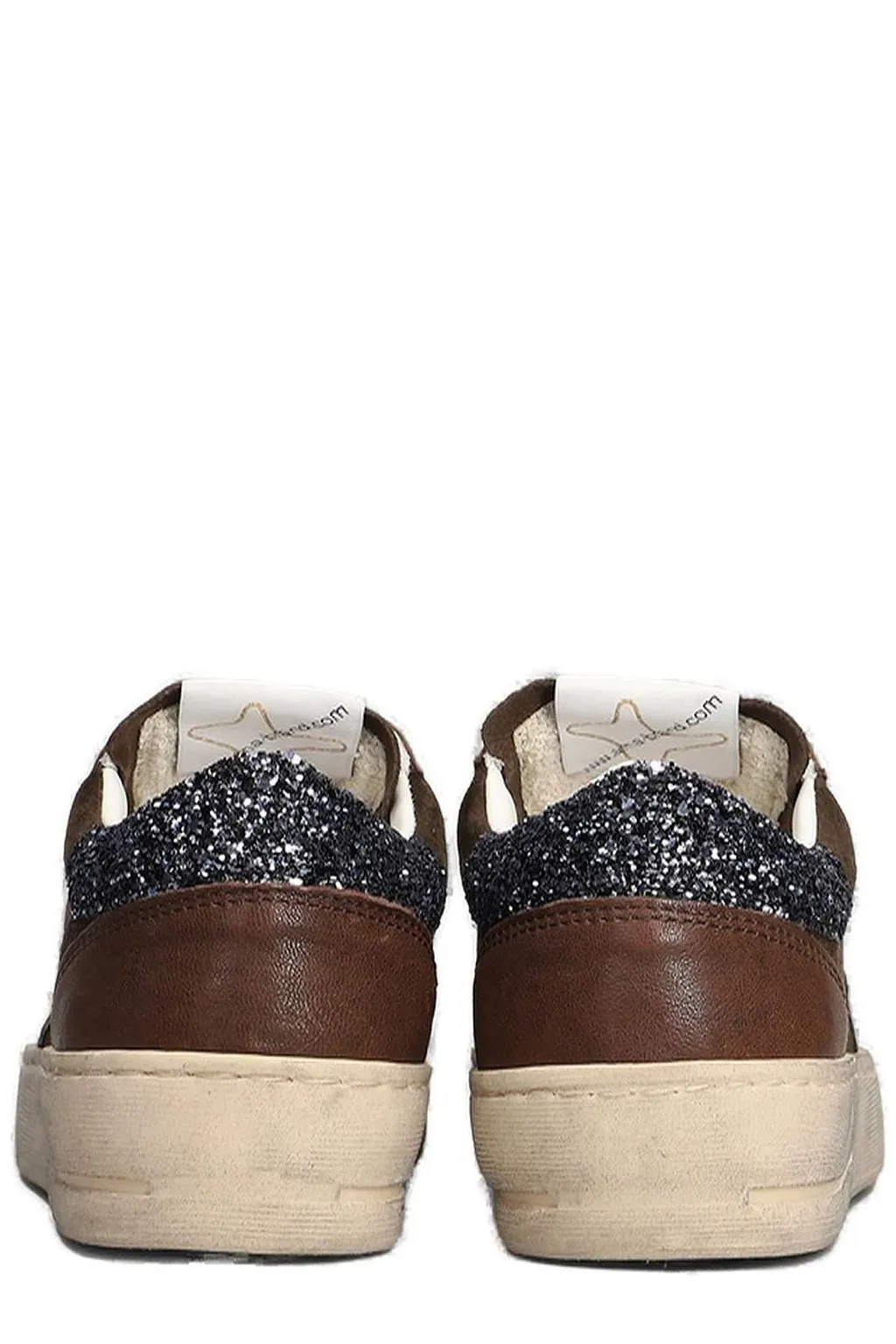 Ama Brand Embellished Lace-Up Sneakers