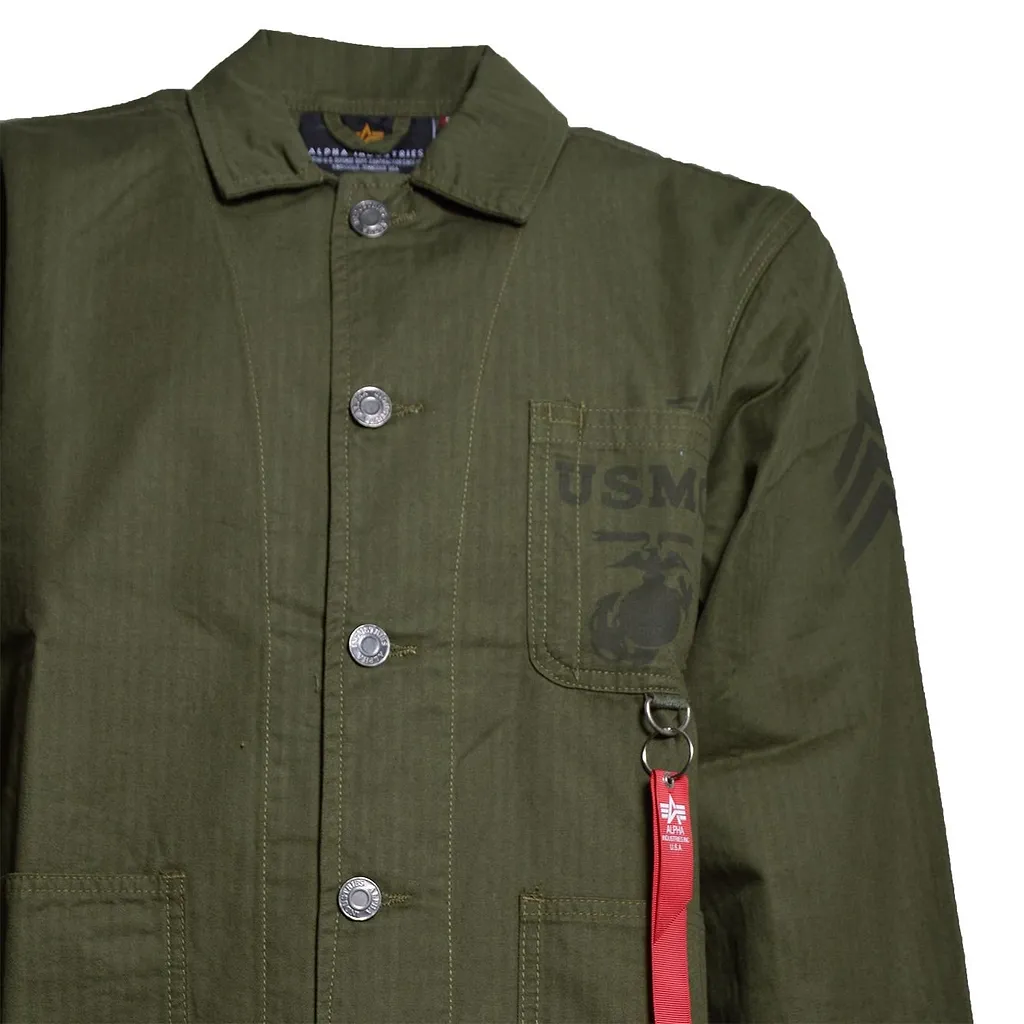 Alpha Industries Long Sleeve Buttoned Jacket