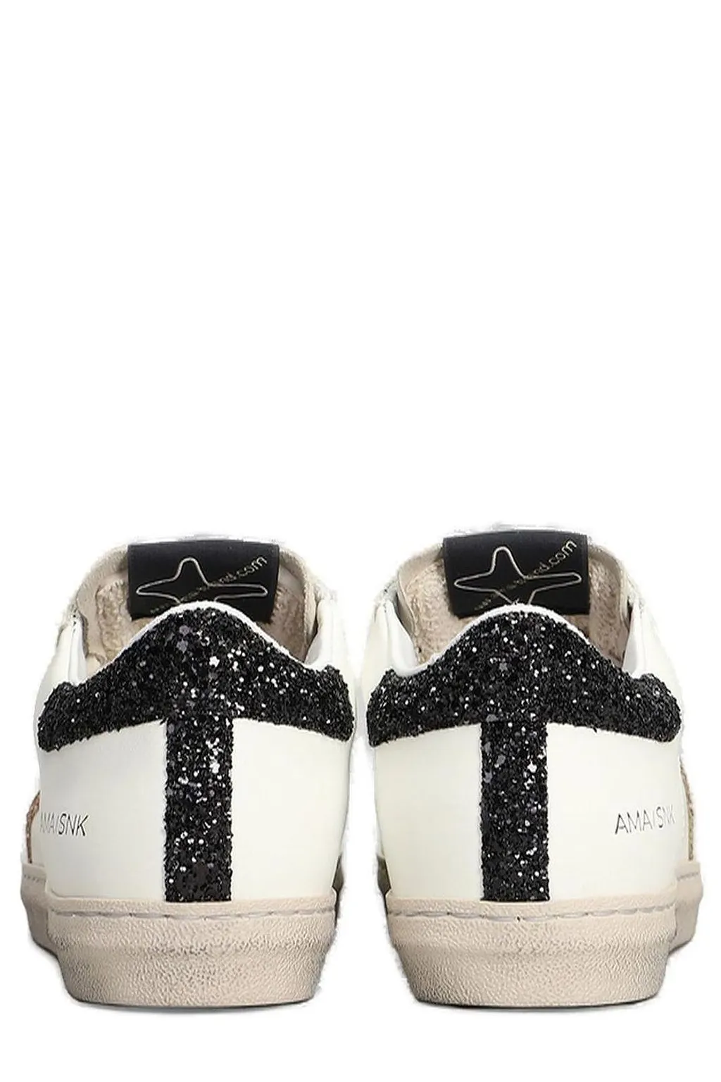 Ama Brand Embellished Lace-Up Sneakers