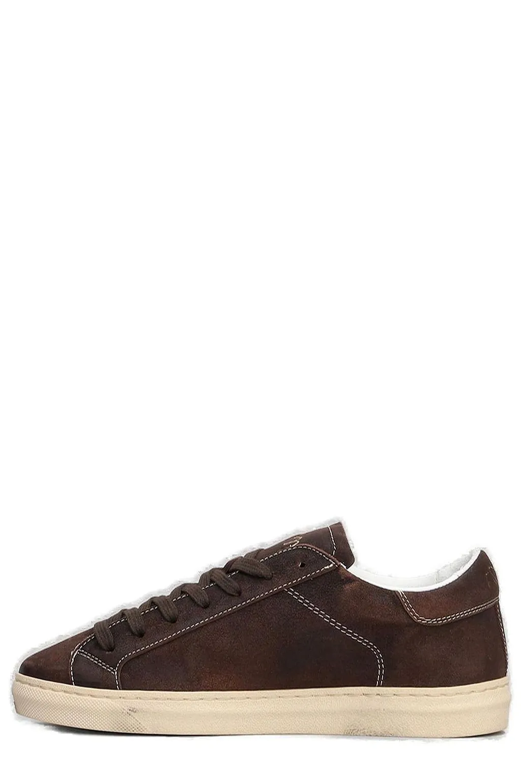 Ama Brand Glitter-Star Lace-Up Sneakers