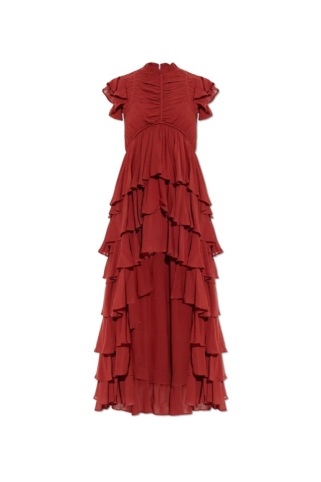 Allsaints Shaela Ruffled High-Low Dress