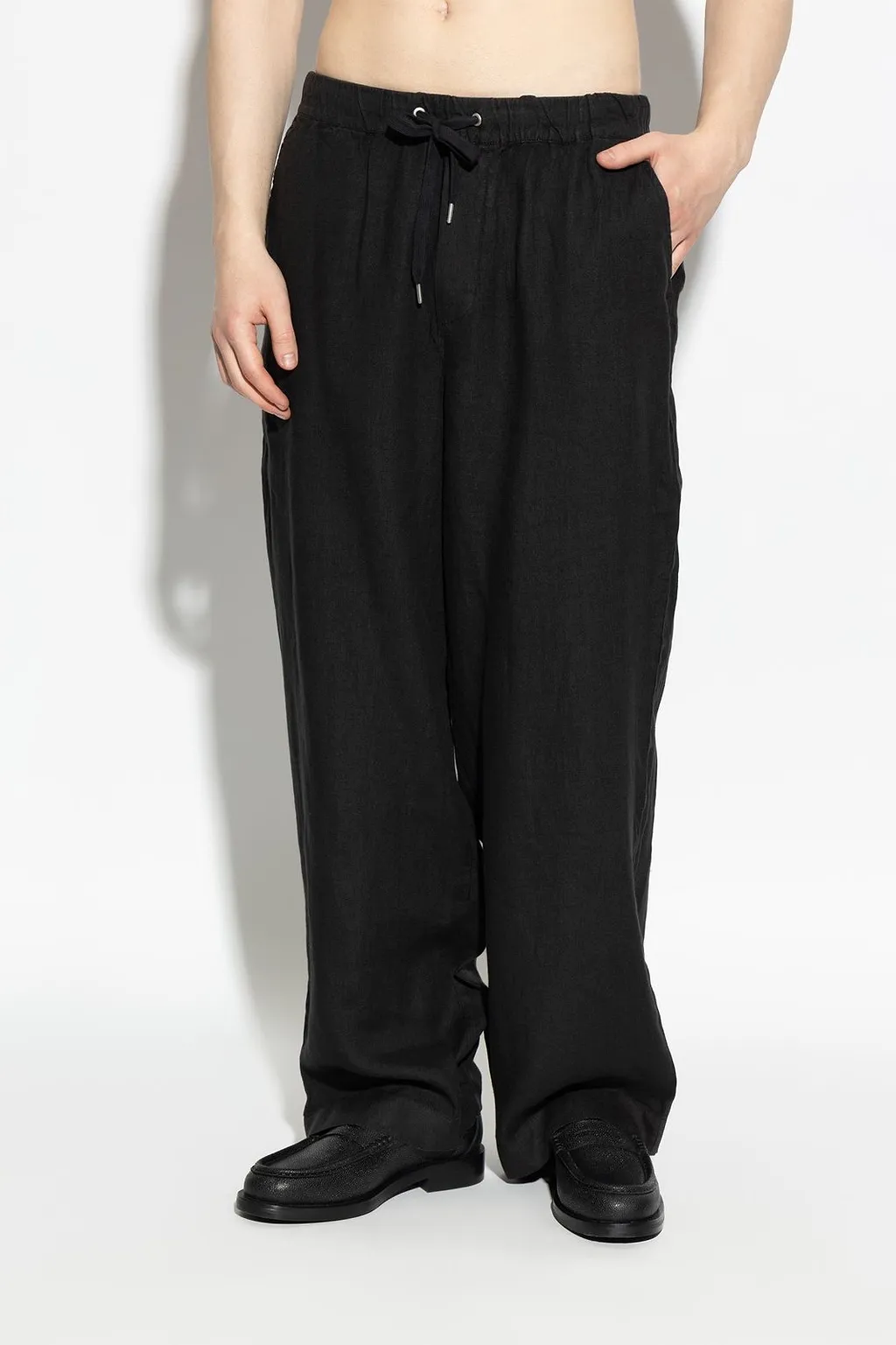 Allsaints Sharp Drawstring Wide-Leg Pants