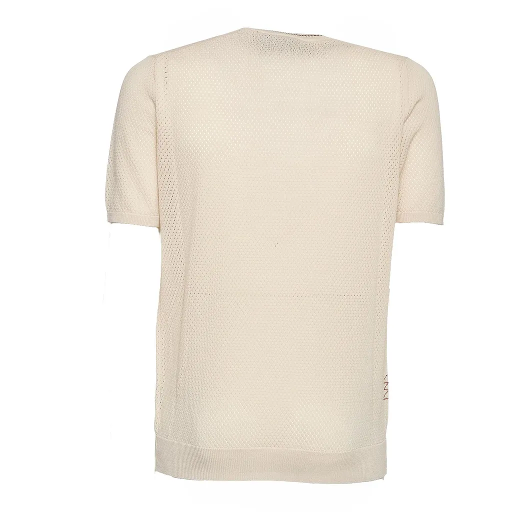 Amaranto Perforated Knit T-Shirt