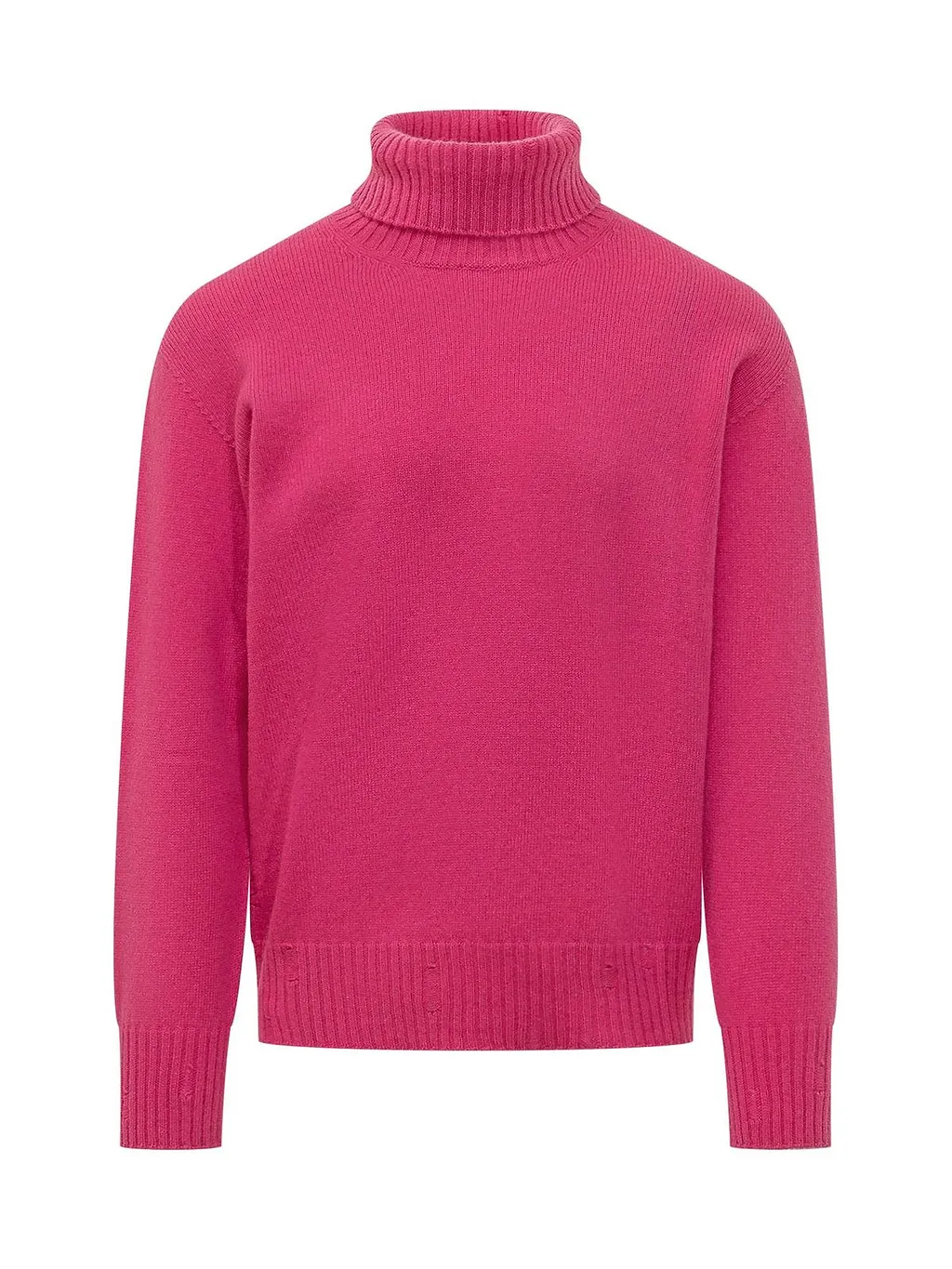 Amaranto Ribbed Turtleneck Knitted Sweater