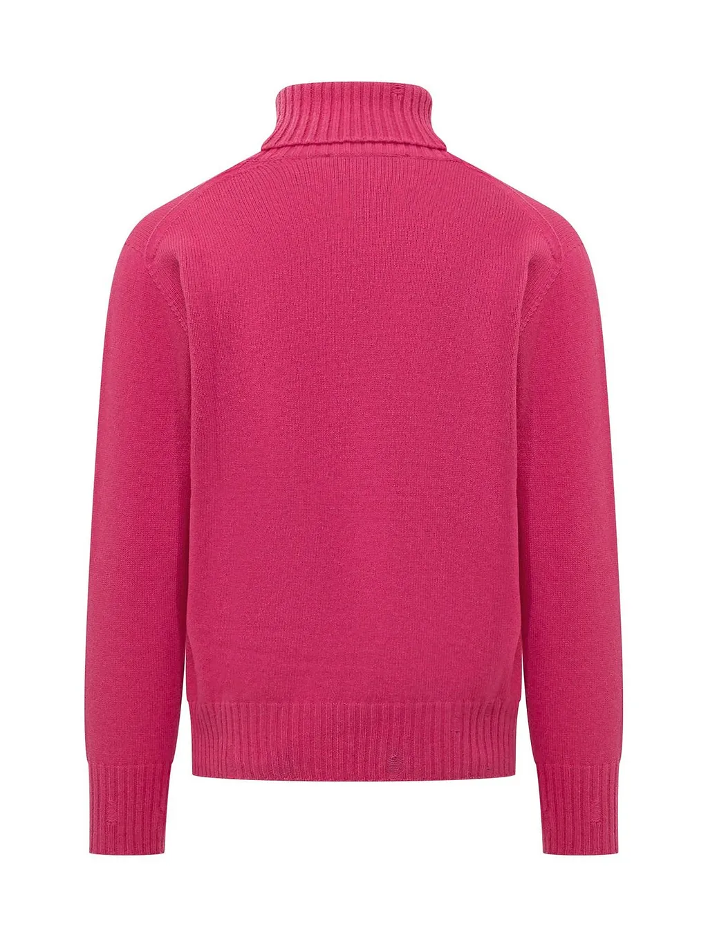 Amaranto Ribbed Turtleneck Knitted Sweater