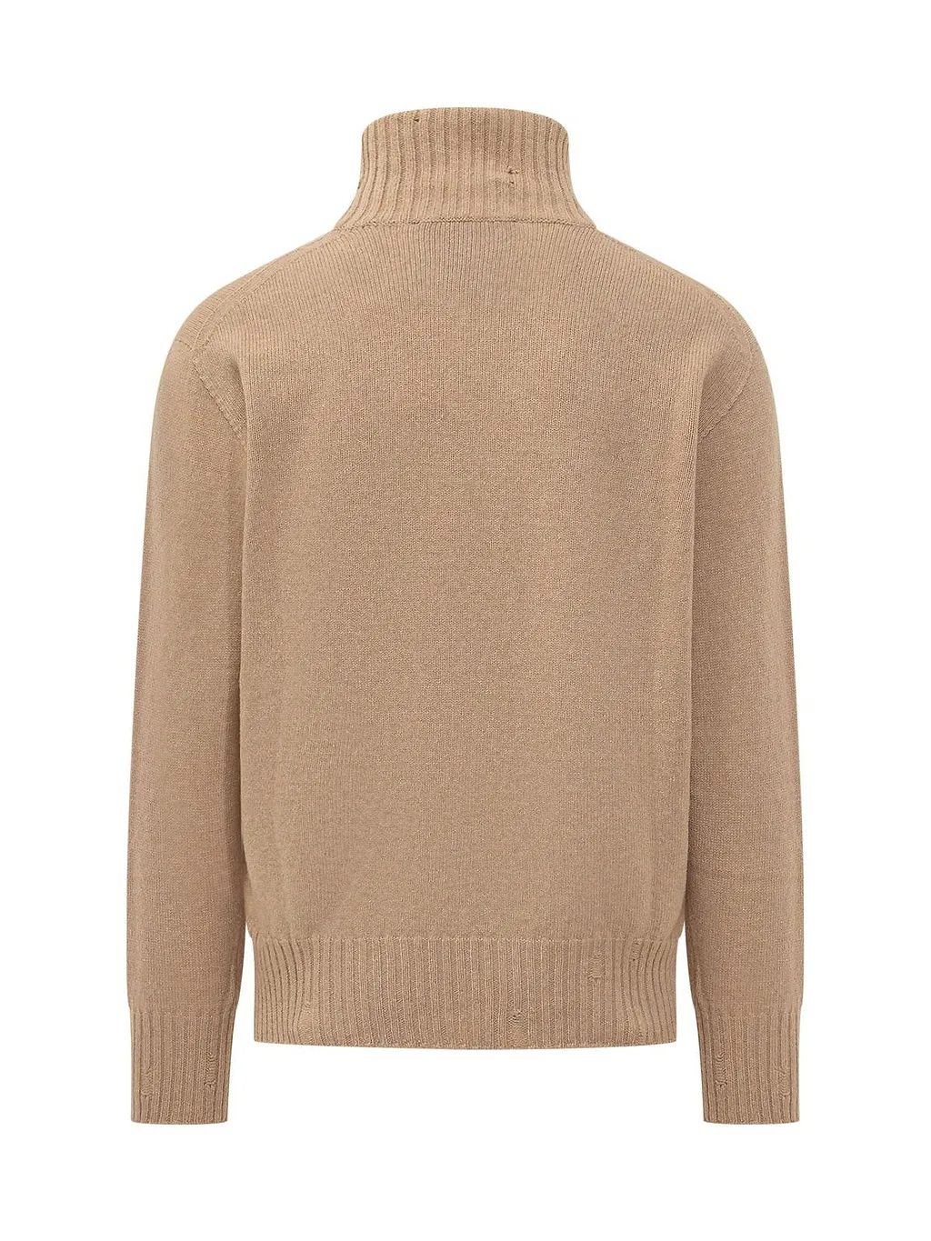 Amaranto Ribbed Turtleneck Knitted Sweater