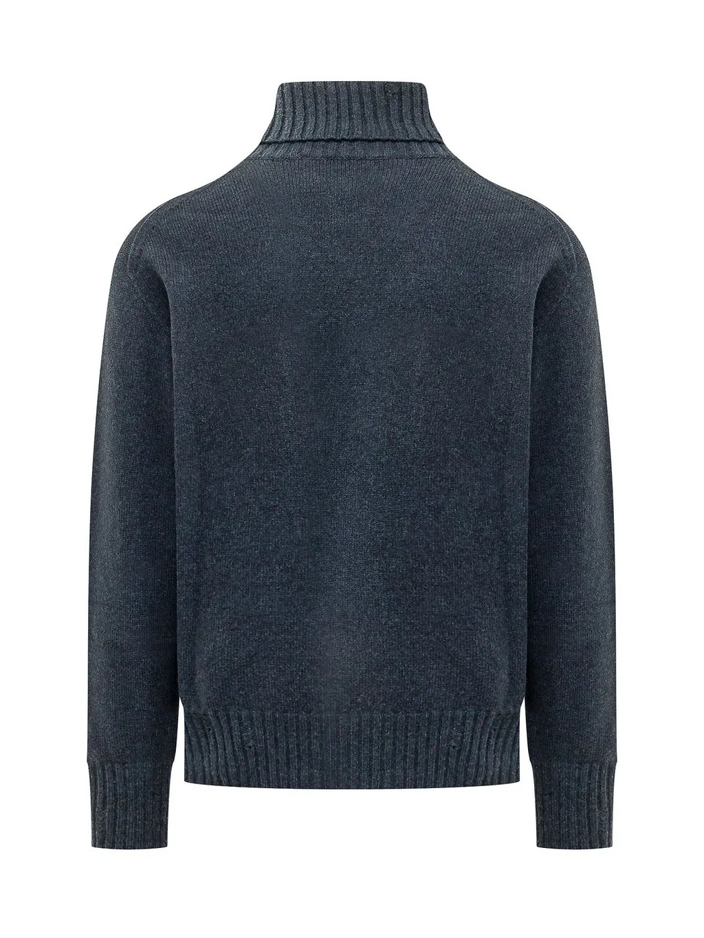 Amaranto Ribbed Turtleneck Knitted Sweater