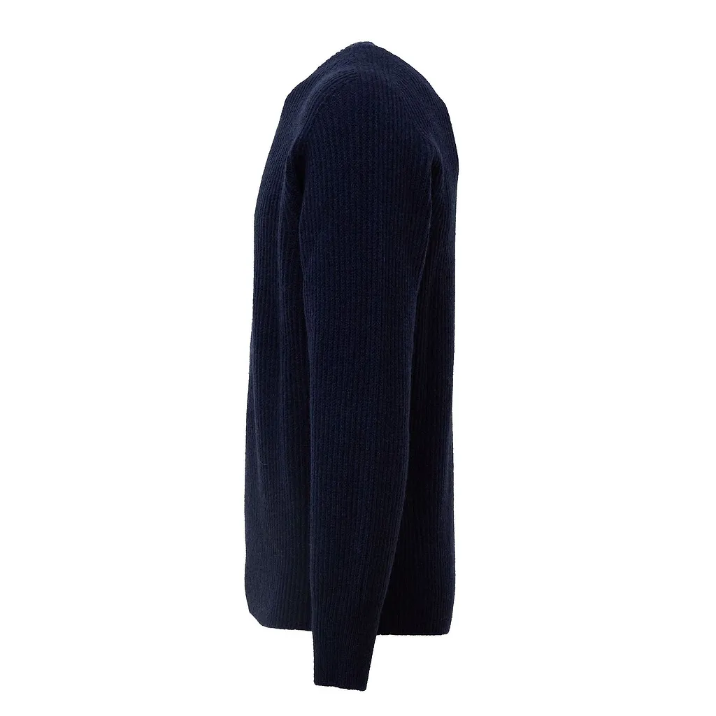 Amaranto Serafino Ribbed Henley Sweater