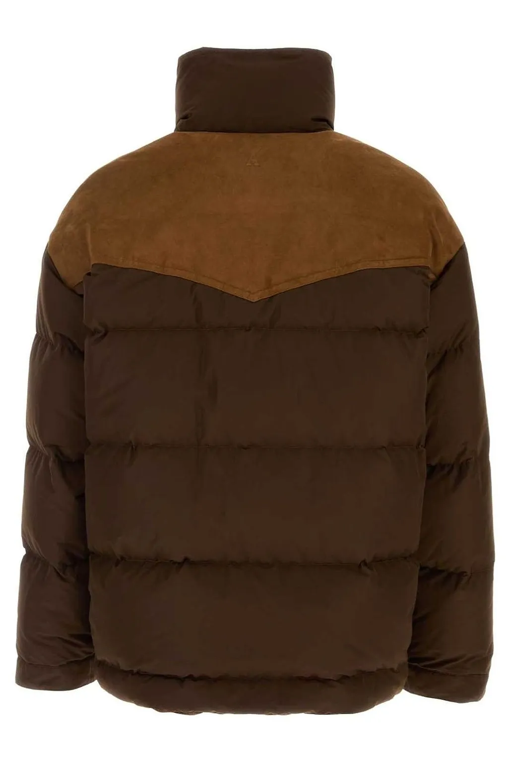 Ami Leather Panels Down Jacket