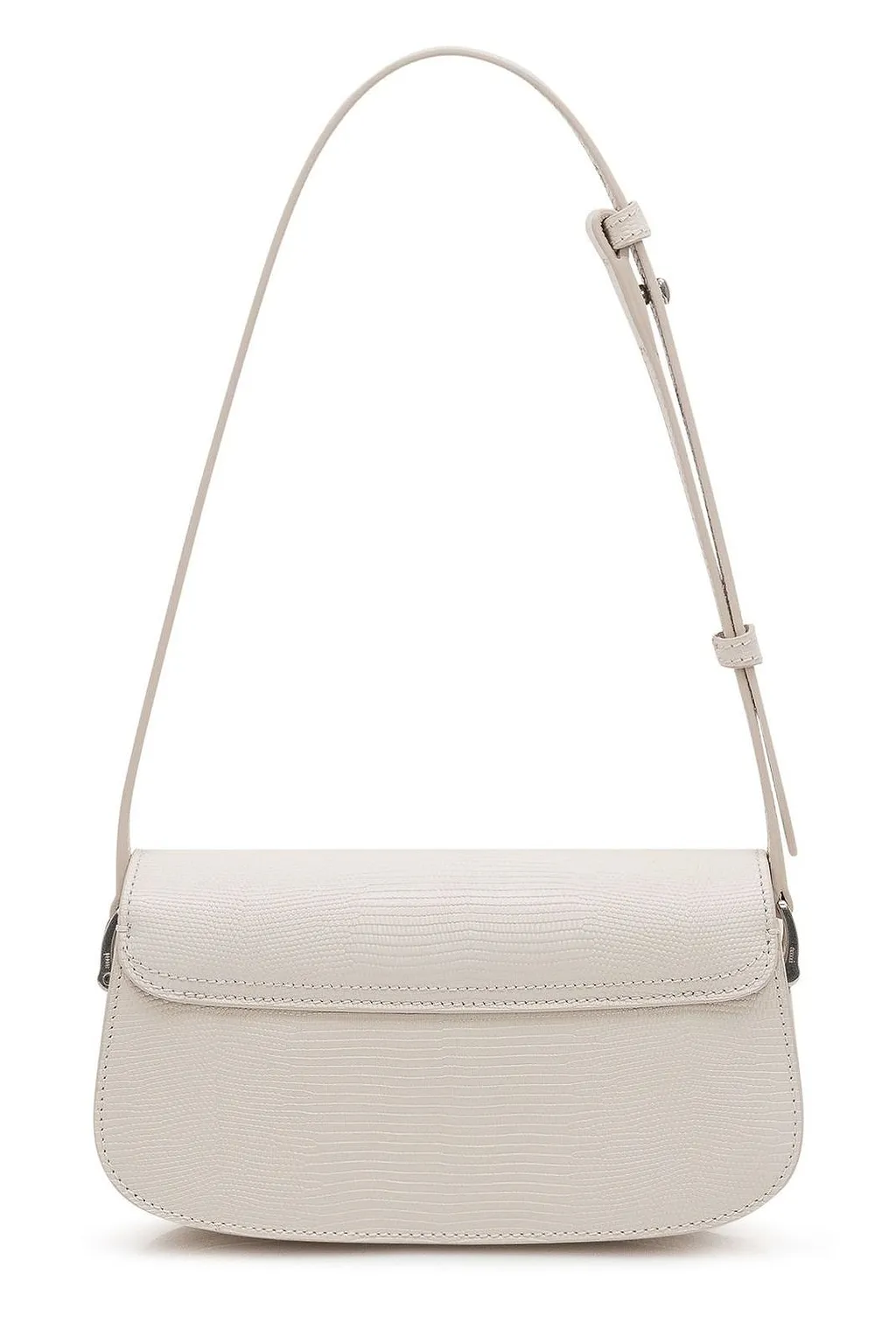 Ami Lizard Embossed Paris Paris Shoulder Bag