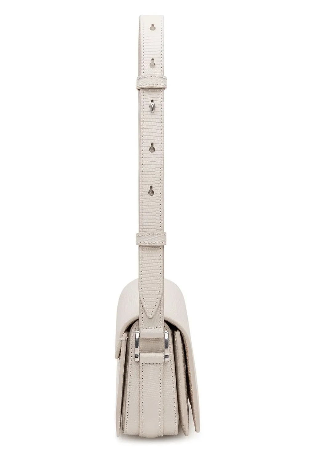 Ami Lizard Embossed Paris Paris Shoulder Bag