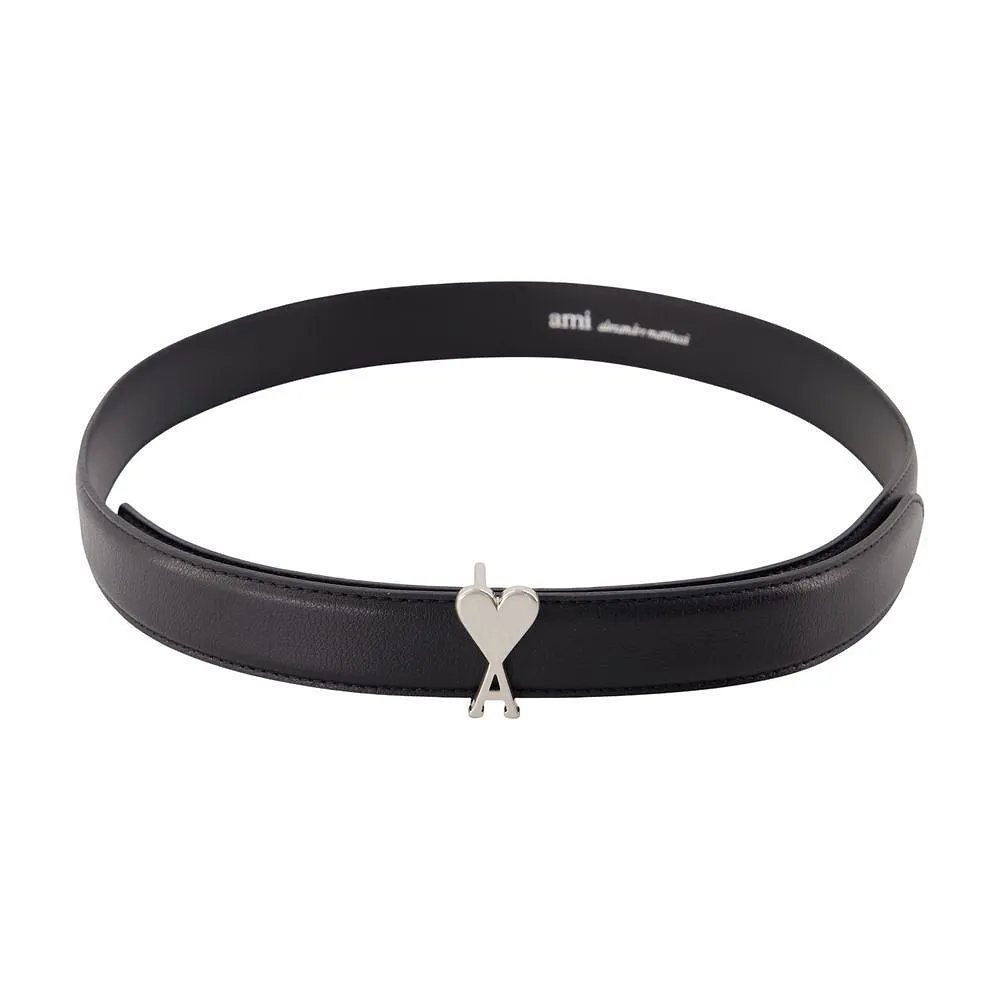 Ami Logo Buckle Belt