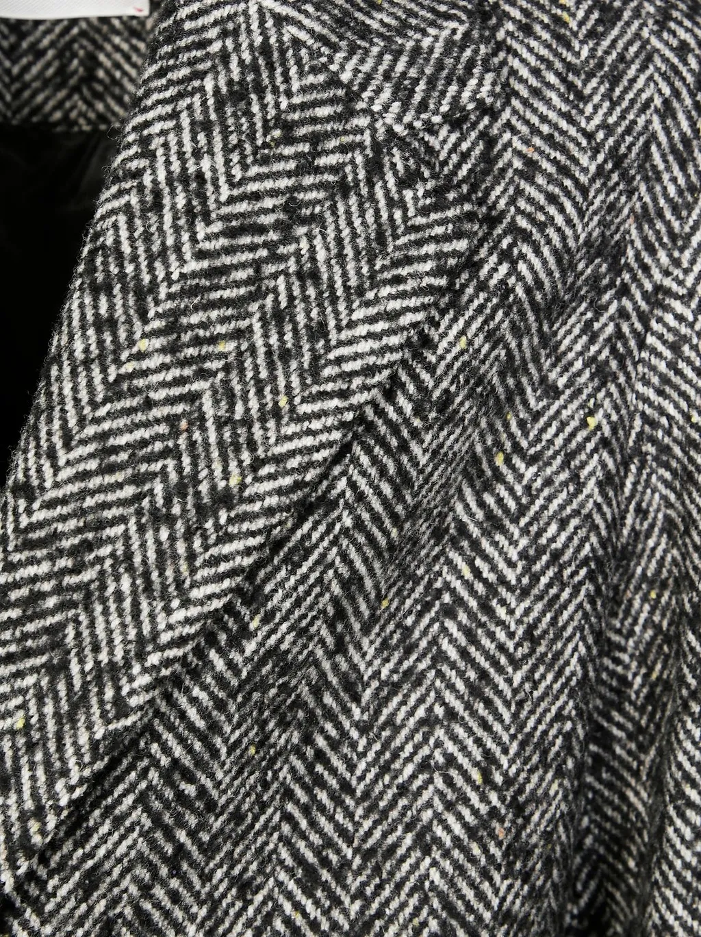 Amaranto Single-Breasted Herringbone Coat