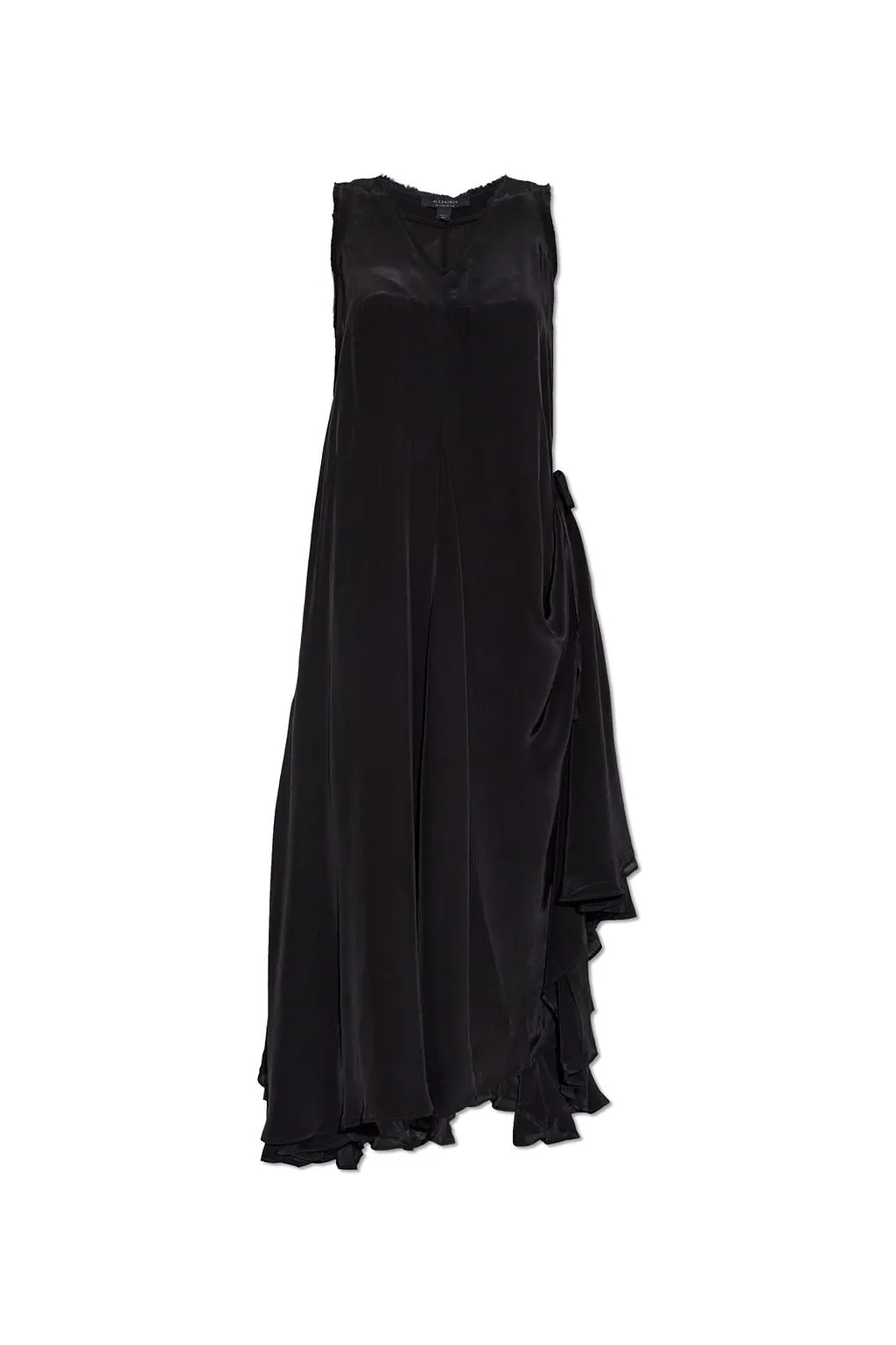 Allsaints Sybil Asymmetric Ruffled Dress