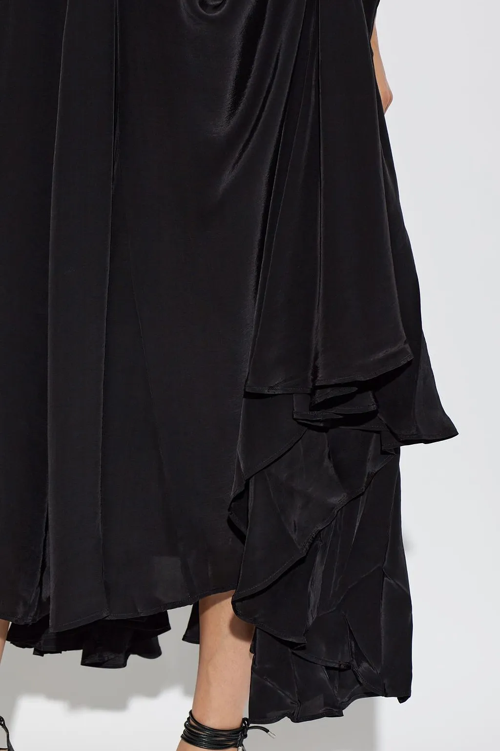 Allsaints Sybil Asymmetric Ruffled Dress