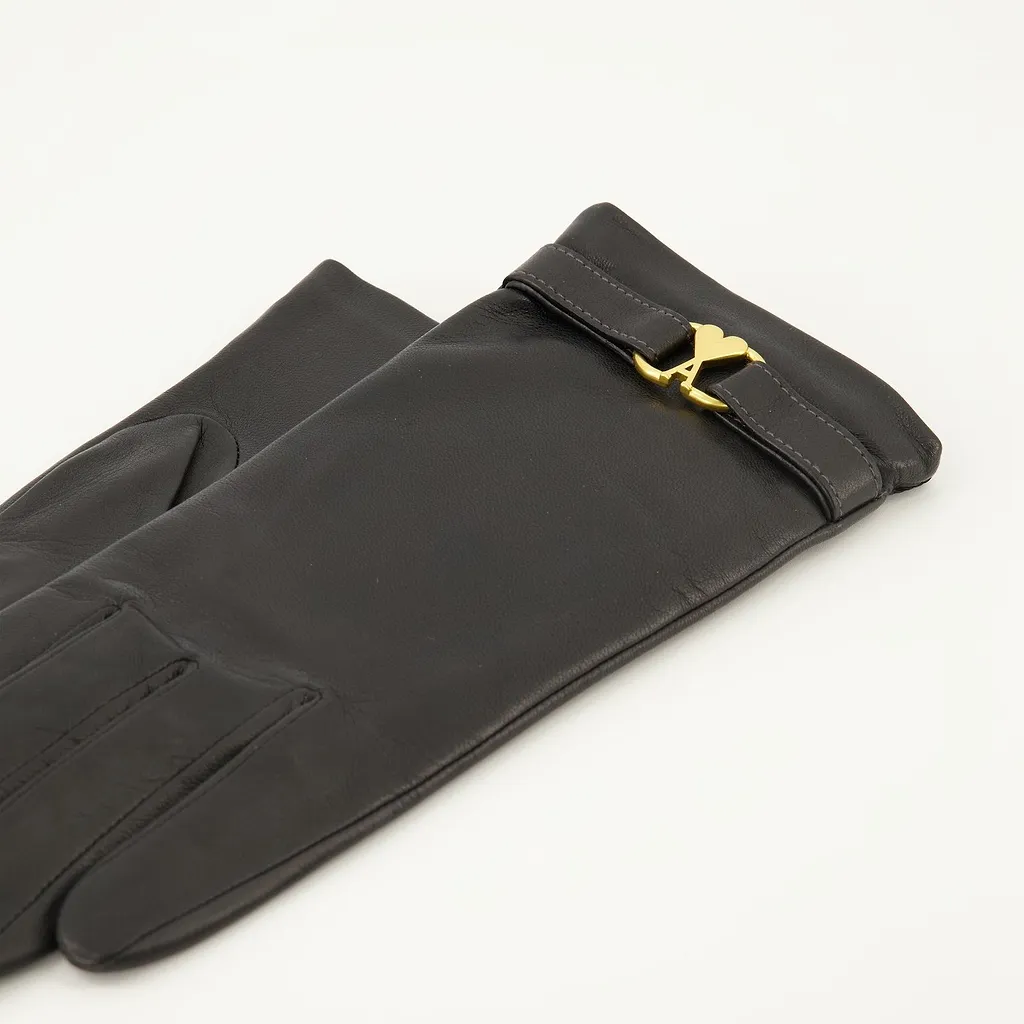 Ami Logo Detail Gloves