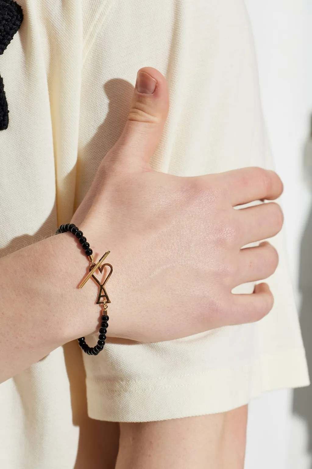 Ami Logo Beaded Bracelet