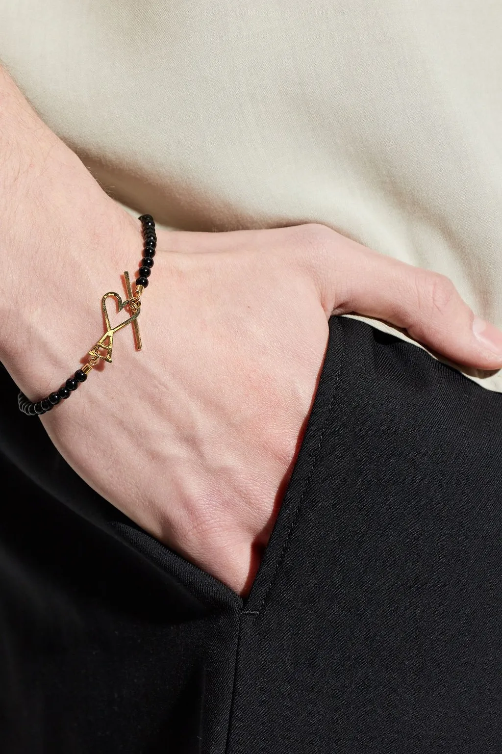 Ami Logo Beaded Bracelet