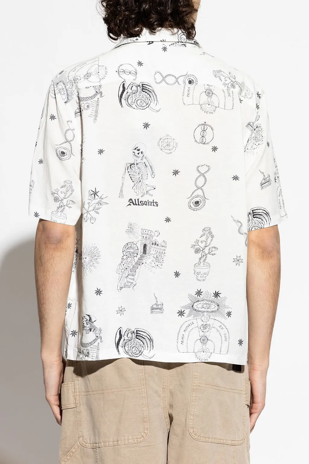 Allsaints Terra Printed Short-Sleeve Shirt