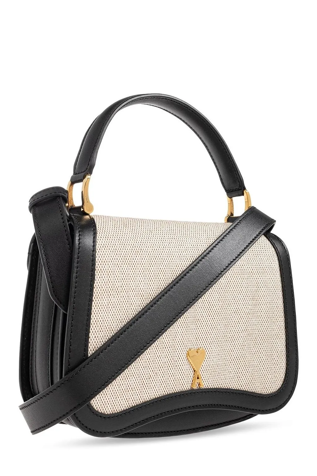 Ami Logo Detailed Top Handle Tote Bag