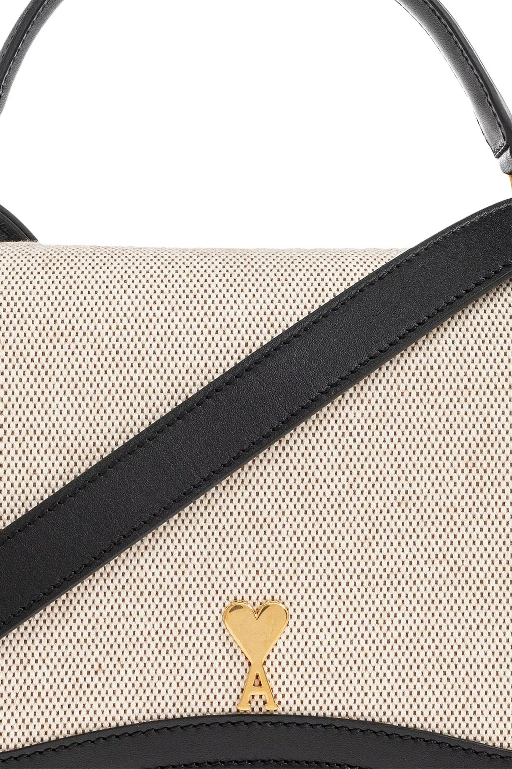 Ami Logo Detailed Top Handle Tote Bag
