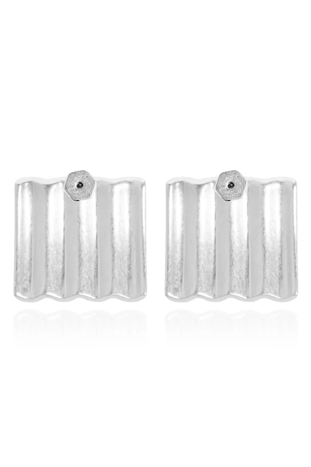 Allsaints Textured Bar Stud Earrings