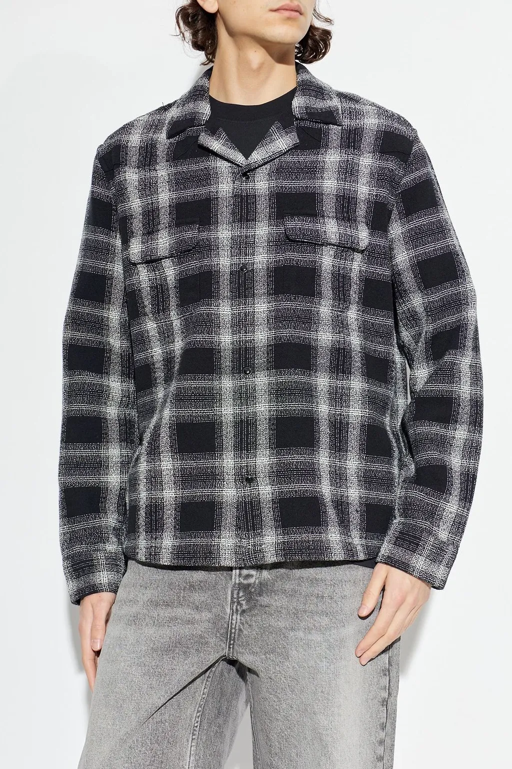 Allsaints Teshio Check Long-Sleeved Shirt