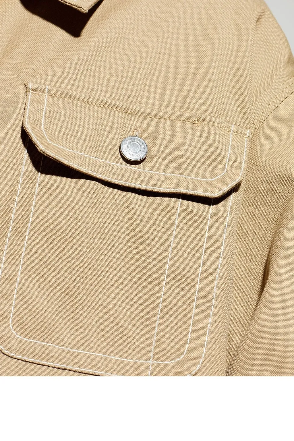 Ami Logo Patch Buttoned Jacket