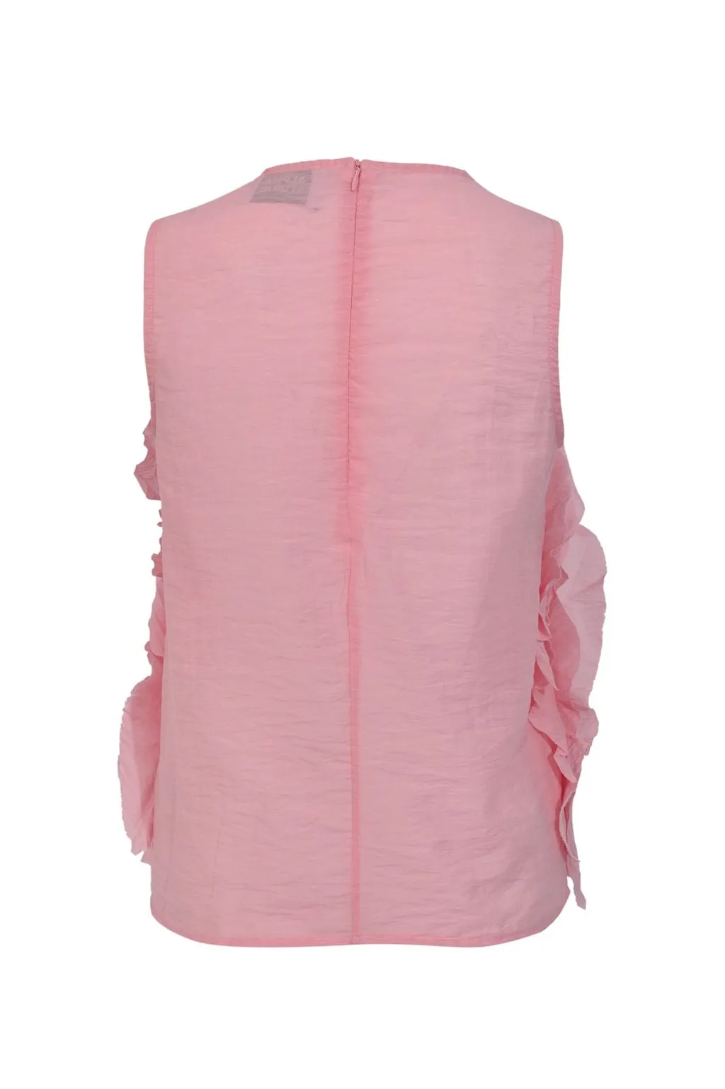 Alpha Studio Ruffled Sleeveless Top
