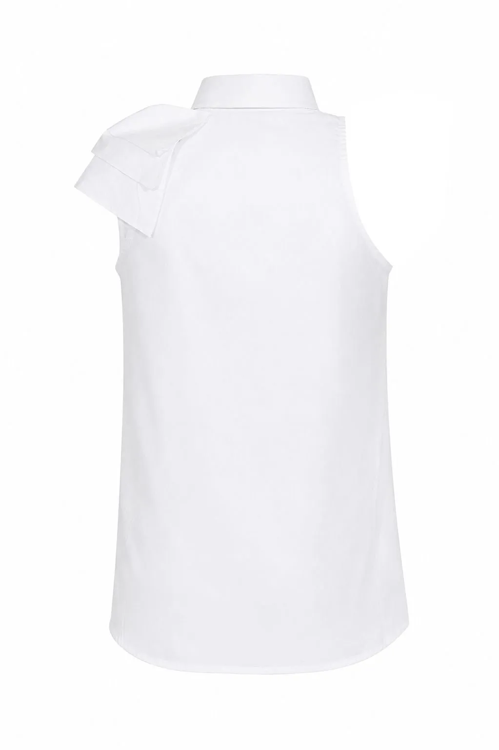 Alpha Studio Ruffled Sleeveless Top