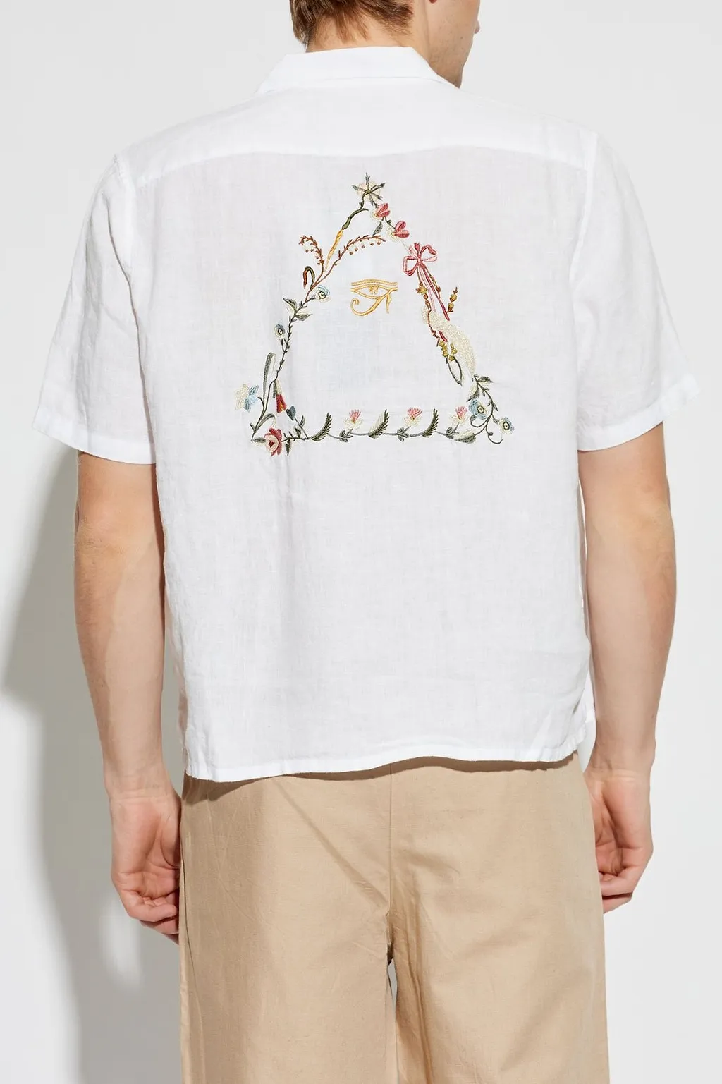 Allsaints Tri Embroidered Short-Sleeve Shirt