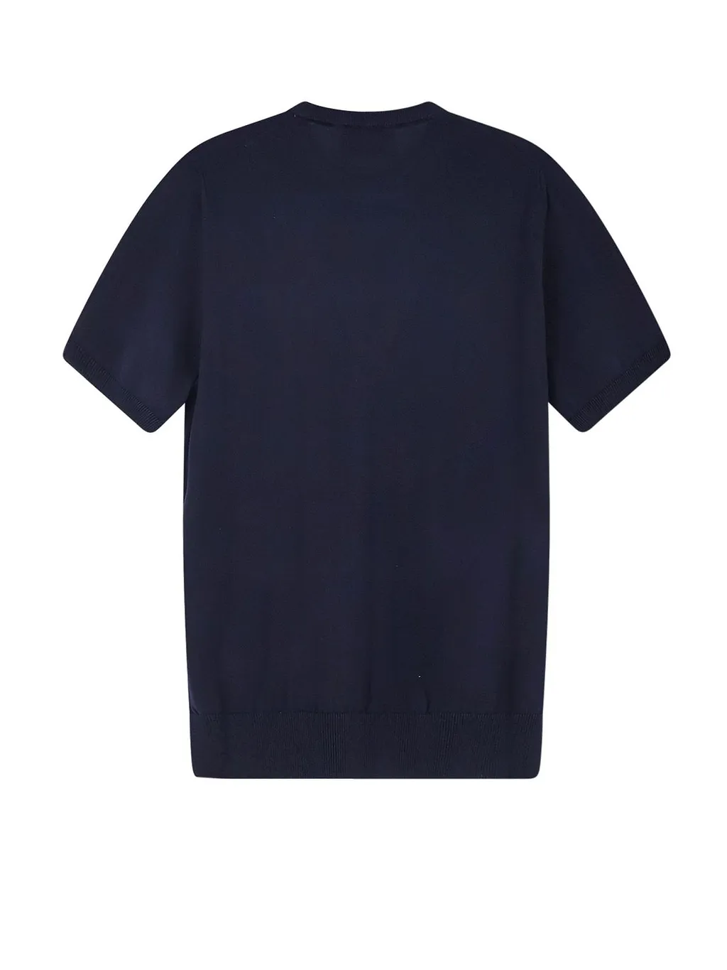 Alpha Studio Short-Sleeve Crewneck Knitted Top