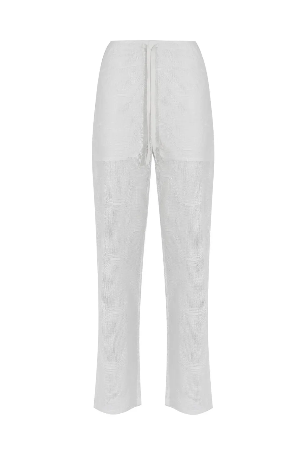 Alpha Studio Sheer Drawstring Pants