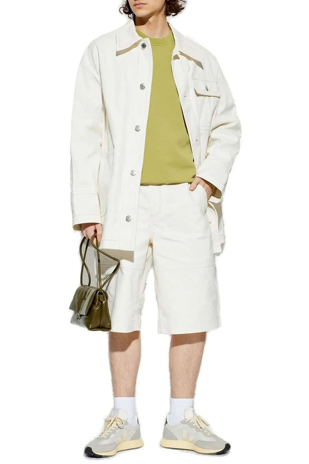 Ami Logo Patch Buttoned Jacket