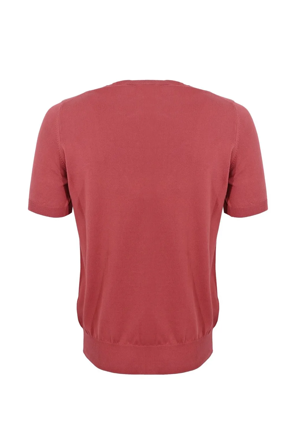 Alpha Studio Short-Sleeve Knitted Sweater