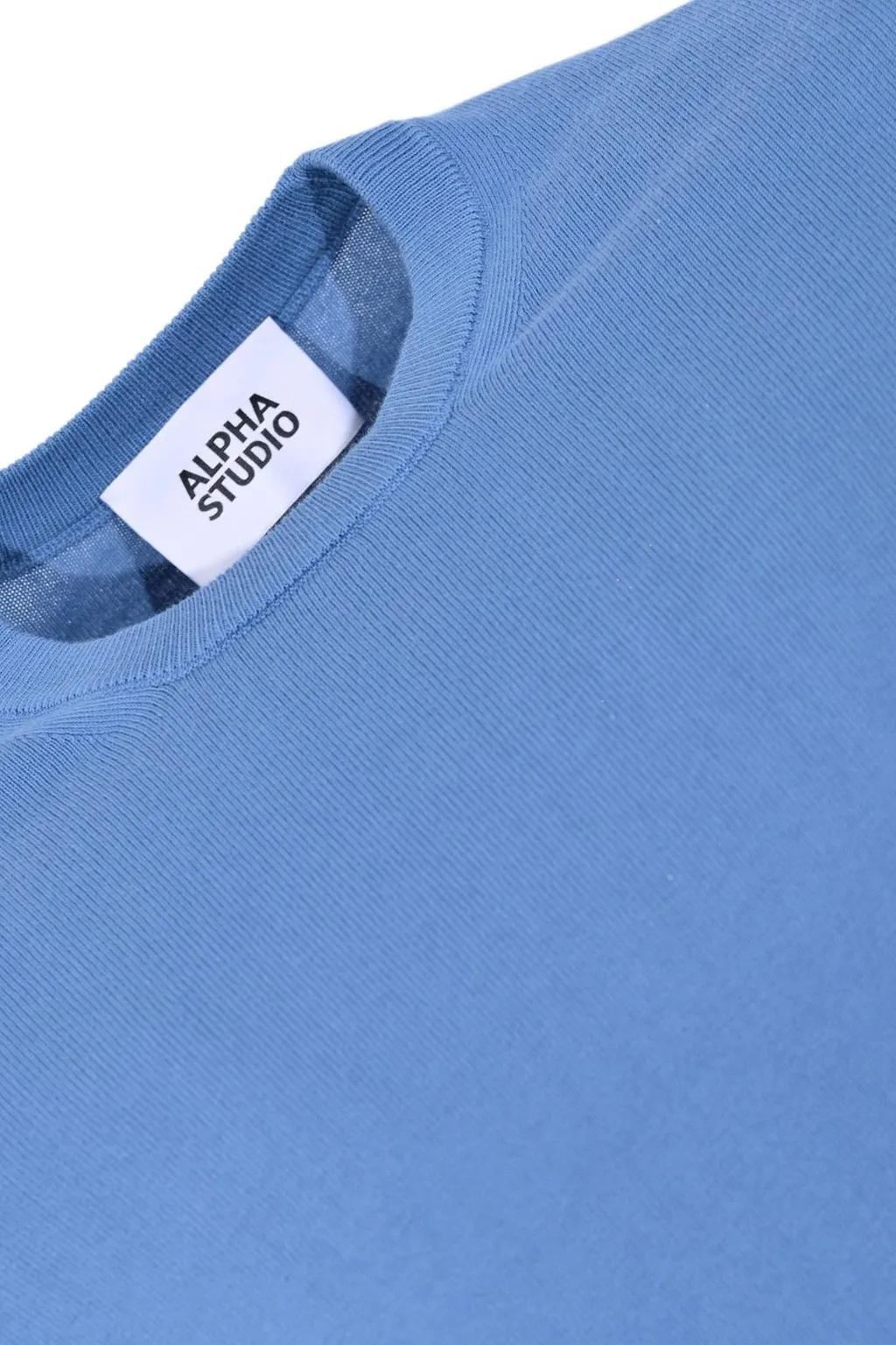 Alpha Studio Short-Sleeve Knitted Sweater