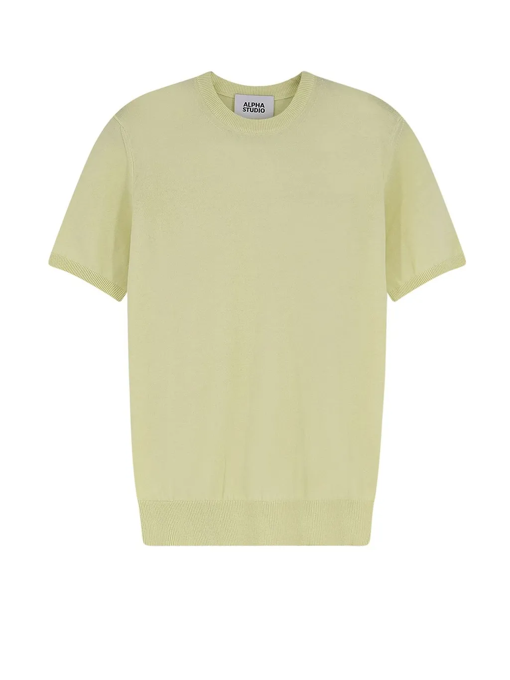 Alpha Studio Short-Sleeve Knitted Top