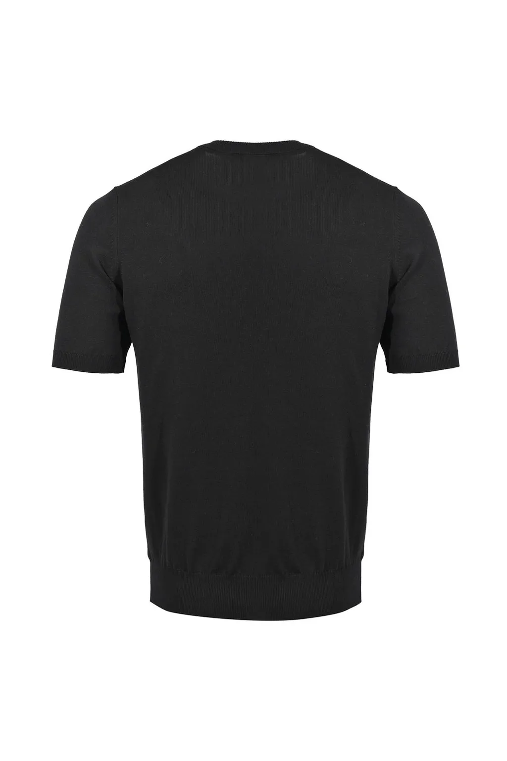 Alpha Studio Short-Sleeve Knitted Sweater
