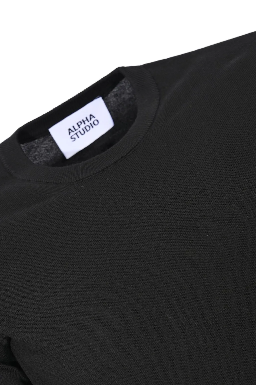 Alpha Studio Short-Sleeve Knitted Sweater