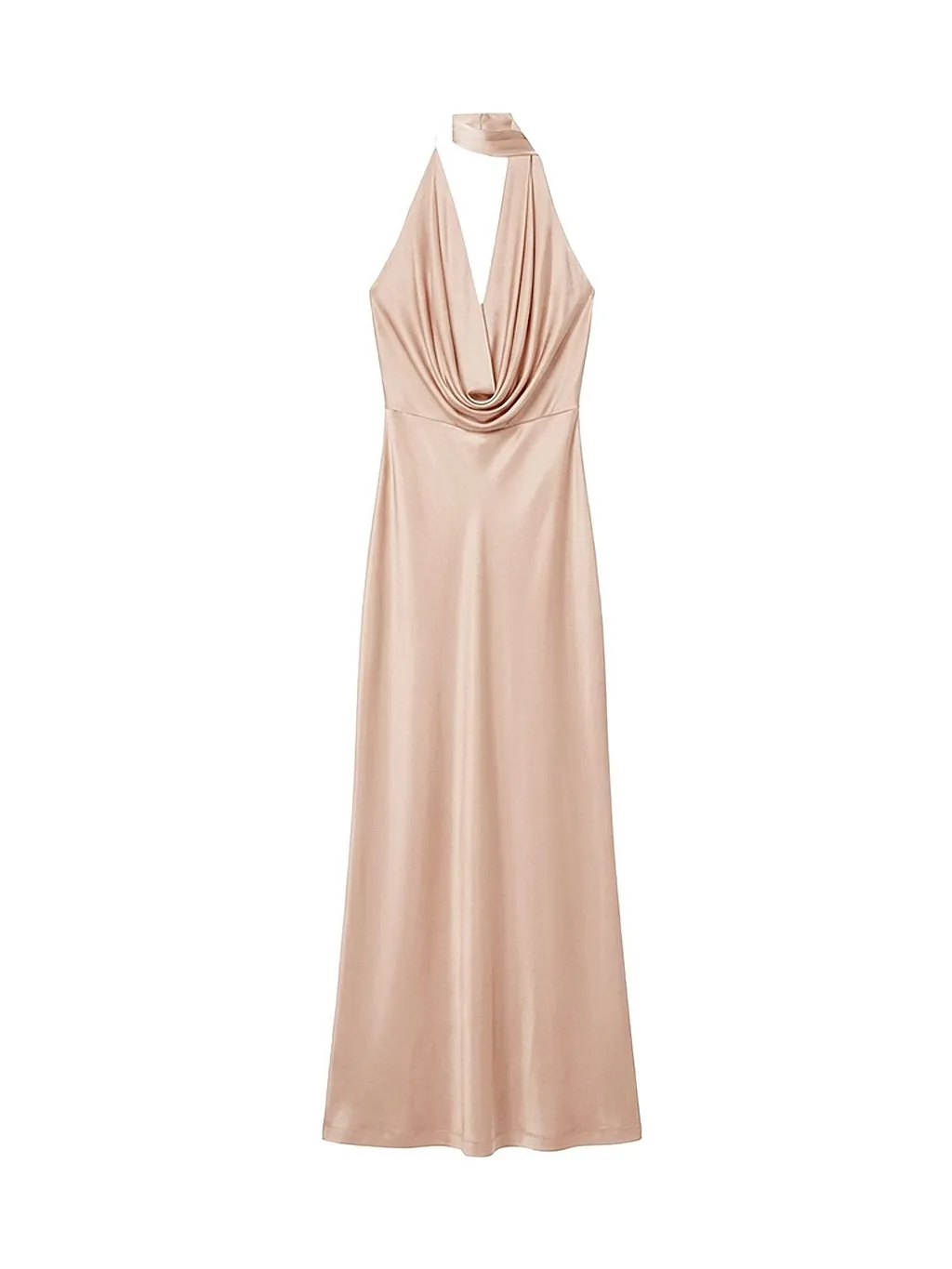 AmazuÌN Draped Halterneck Dress