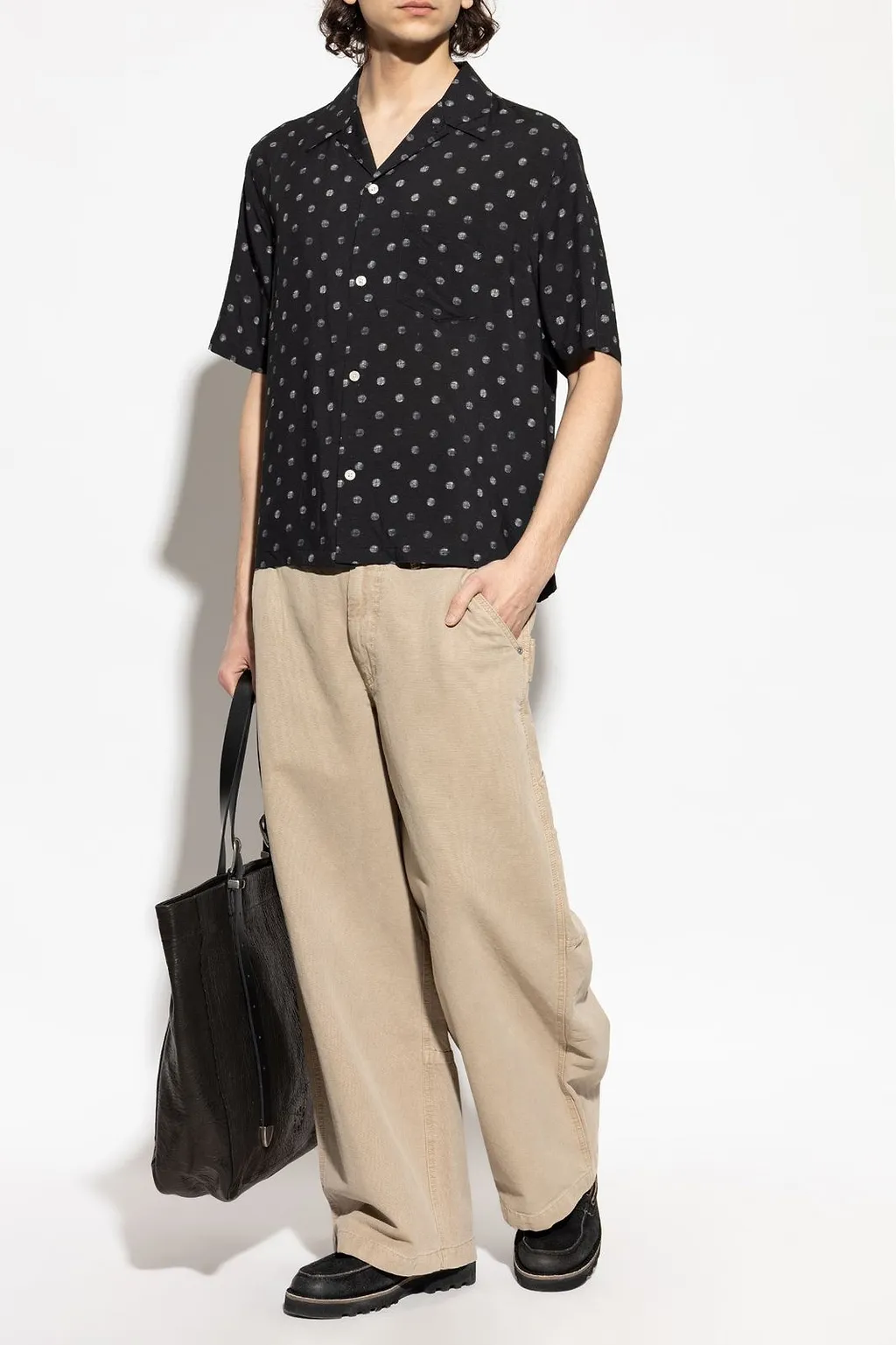 Allsaints Upton Polka Dot Short Sleeve Shirt
