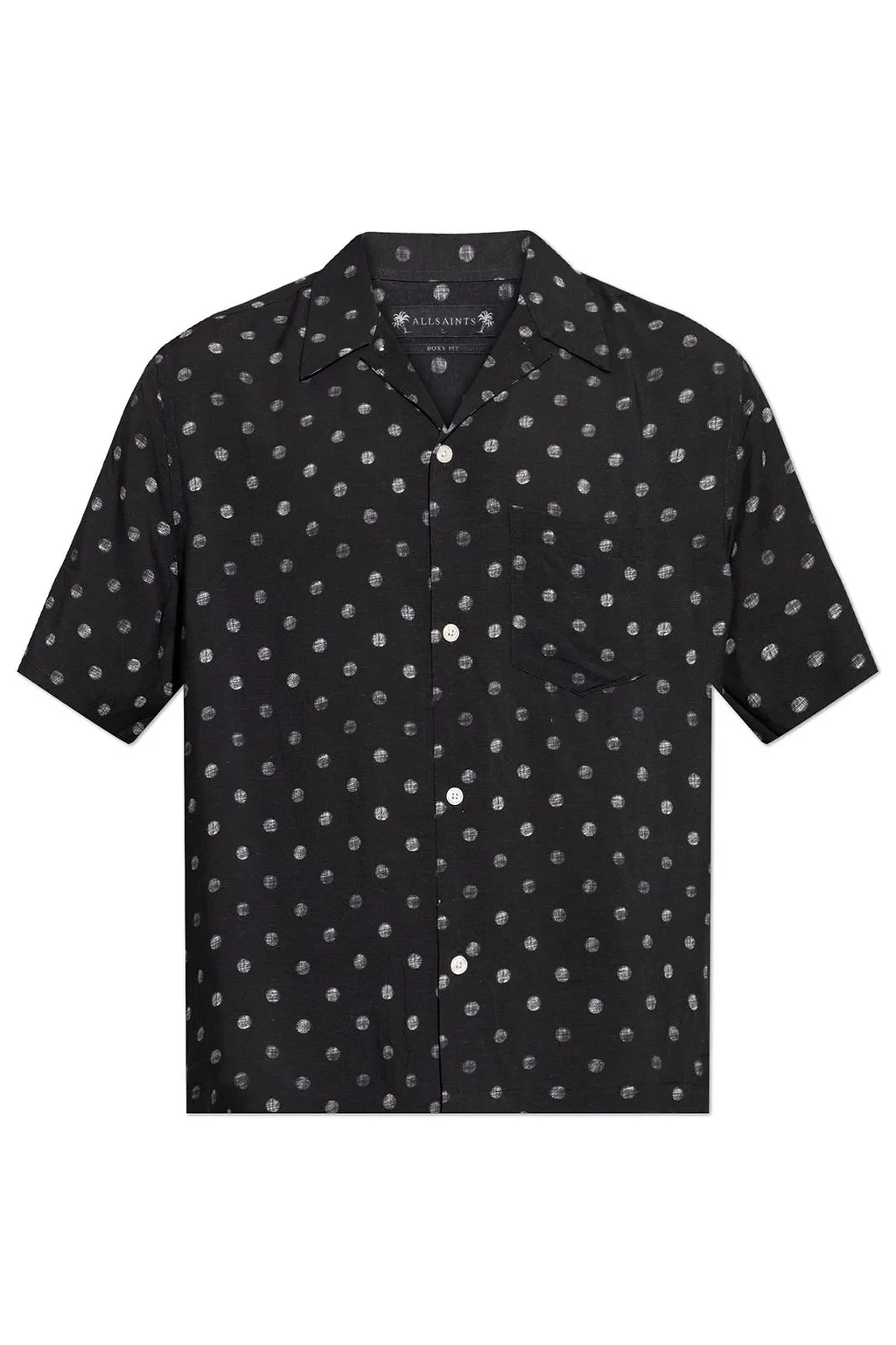 Allsaints Upton Polka Dot Short Sleeve Shirt